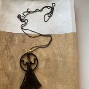 Goddess of snakes black pendant